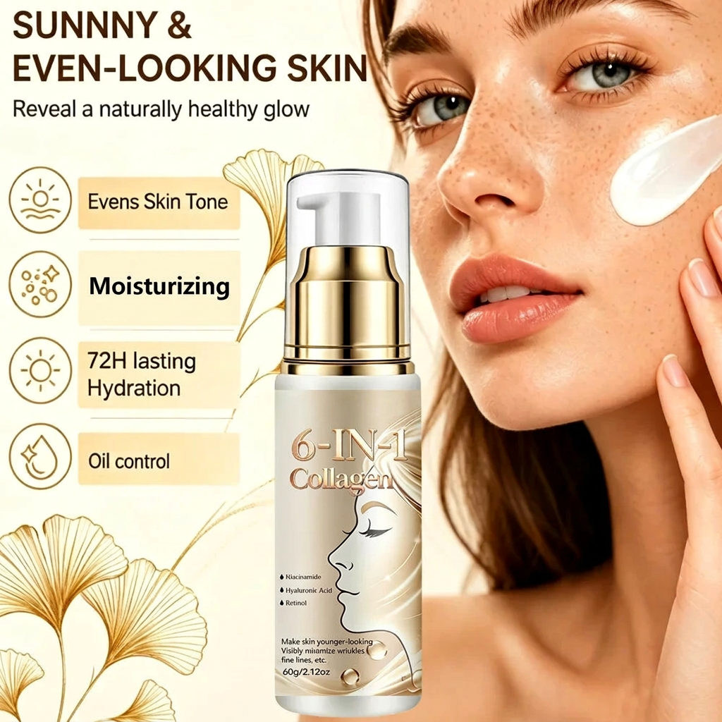 Collagen cream hydration graphic