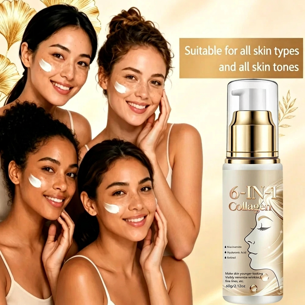 Collagen cream with four models