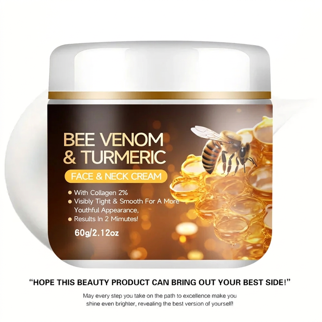 Cream product image on white