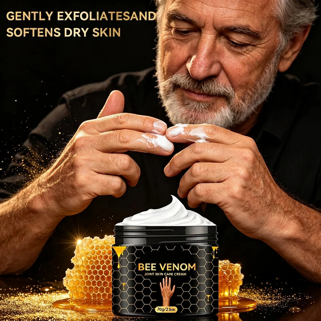 Joint skincare with male model