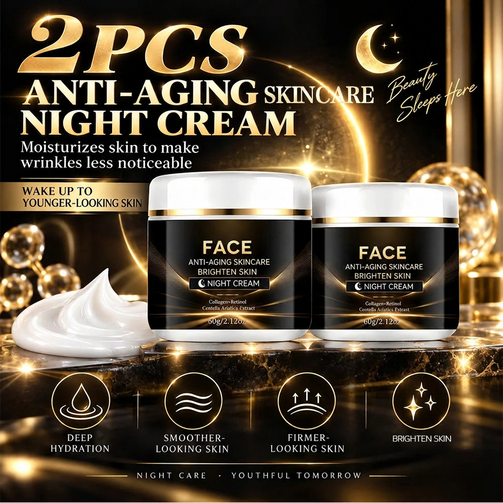 Retry of two-jar night cream graphic