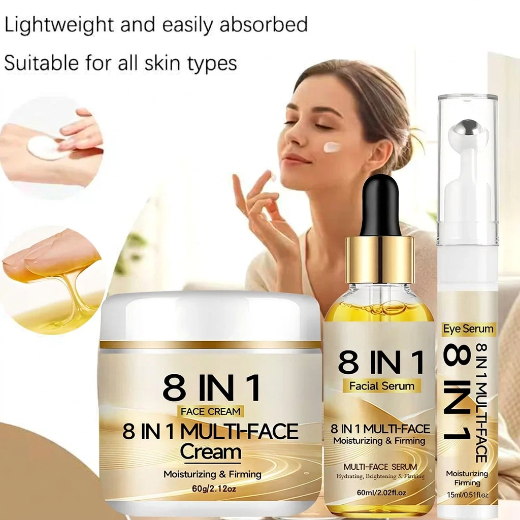 Skincare set application image