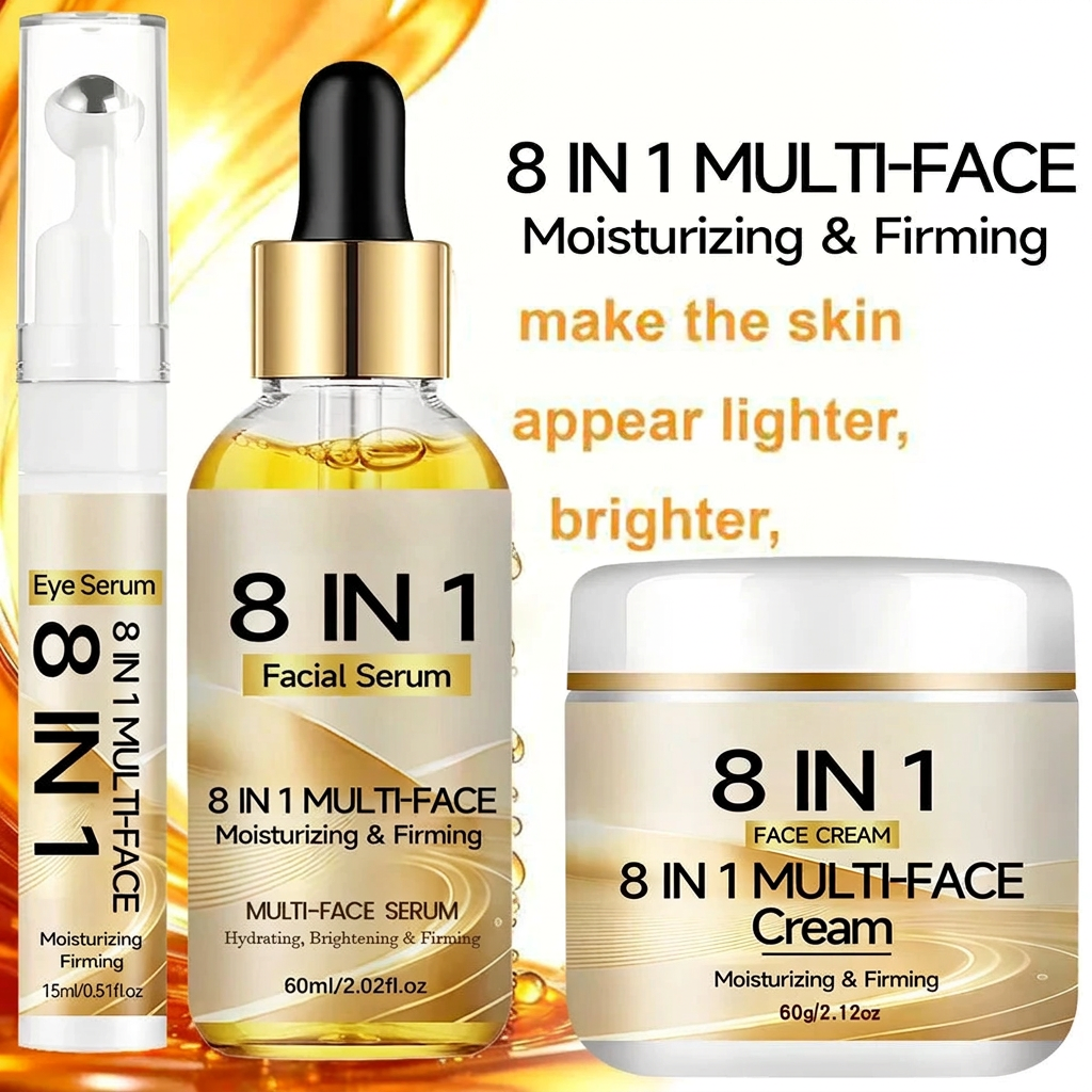 Skincare set moisturizing graphic