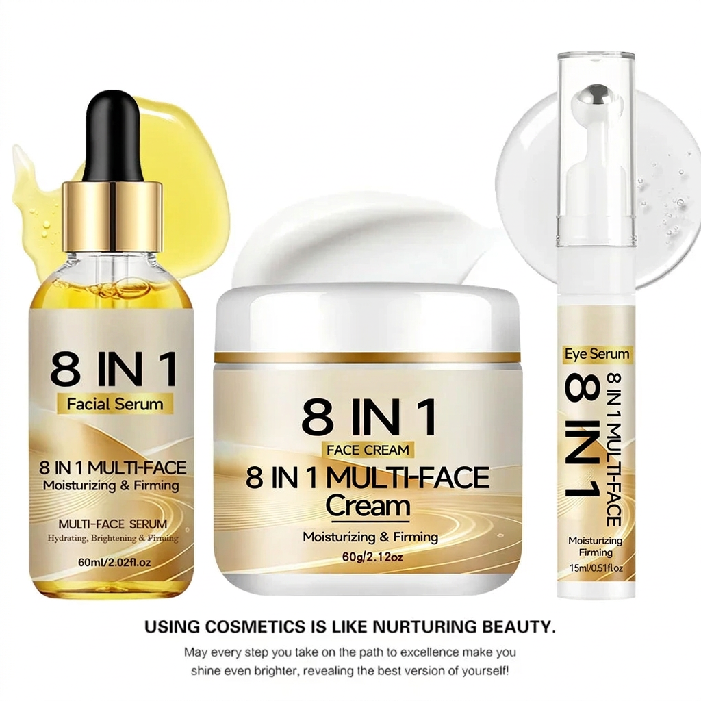 Skincare set product lineup
